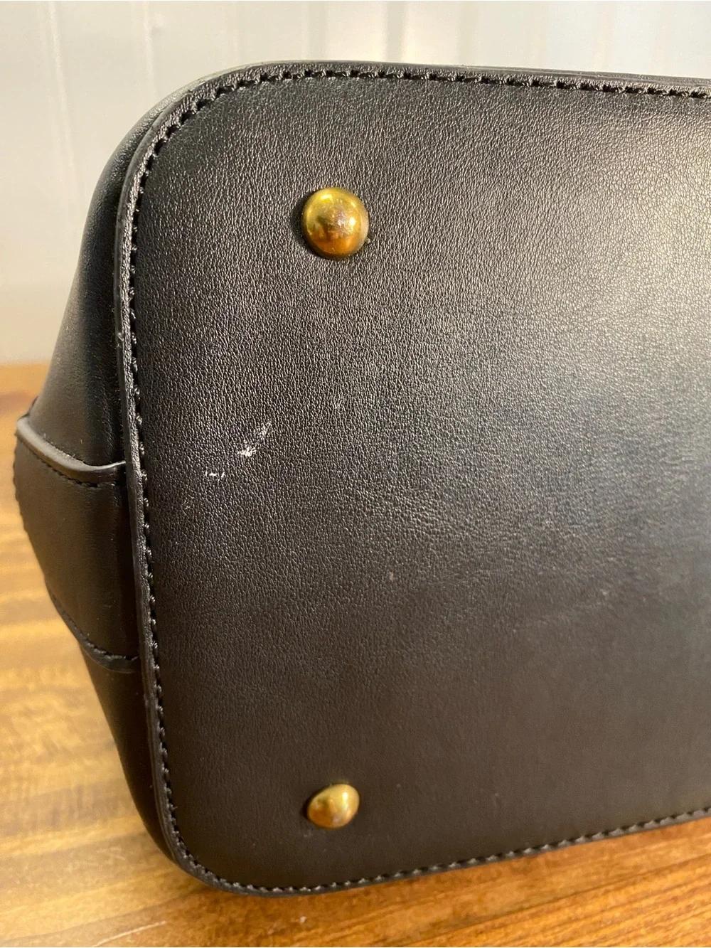 Anne Klein - Black Dome Satchel Handbag